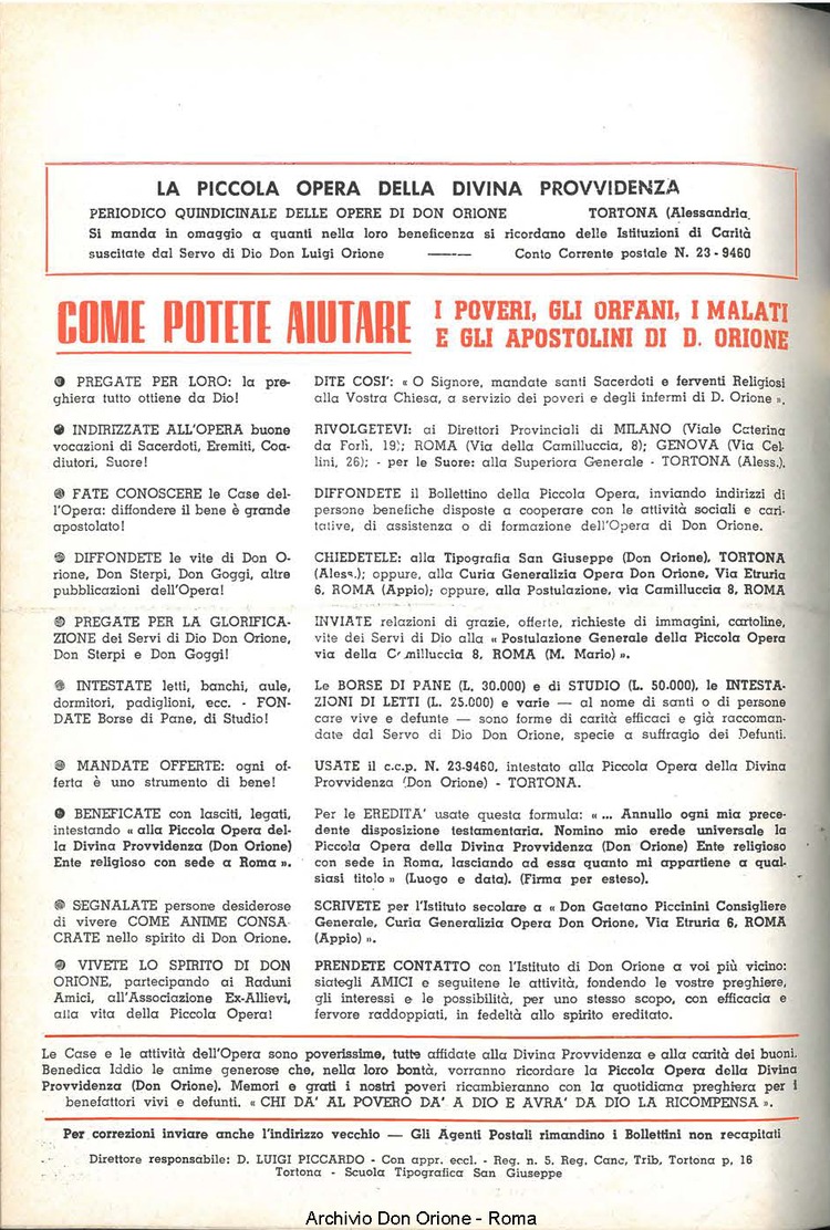 La piccola Opera della Divina Provvidenza, 58, 16, 15-08-1963, pagina 20