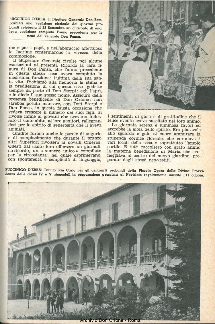 La piccola Opera della Divina Provvidenza, 58, 20, 15-10-1963, pagina 9