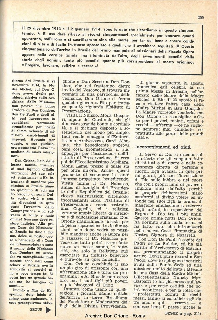 La piccola Opera della Divina Provvidenza, 58, 21, 01-11-1963, pagina 9