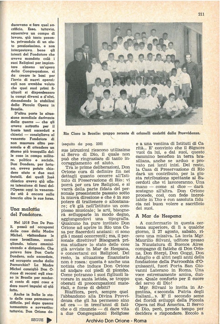 La piccola Opera della Divina Provvidenza, 58, 21, 01-11-1963, pagina 11