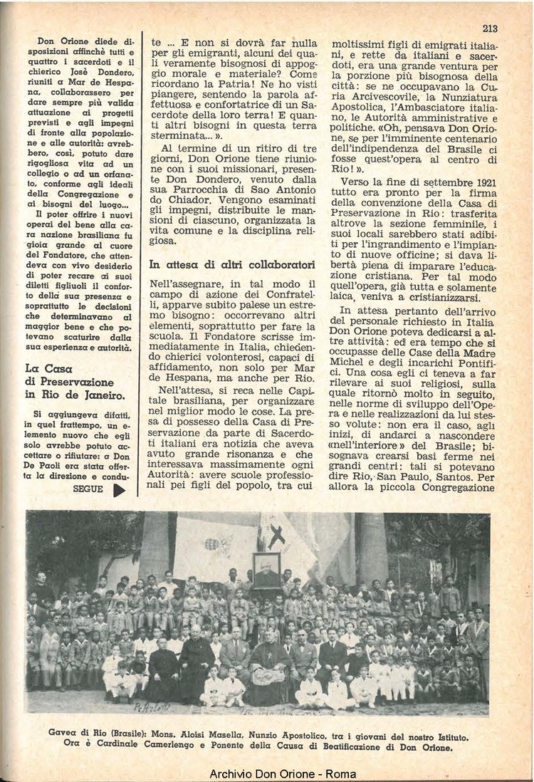La piccola Opera della Divina Provvidenza, 58, 21, 01-11-1963, pagina 13
