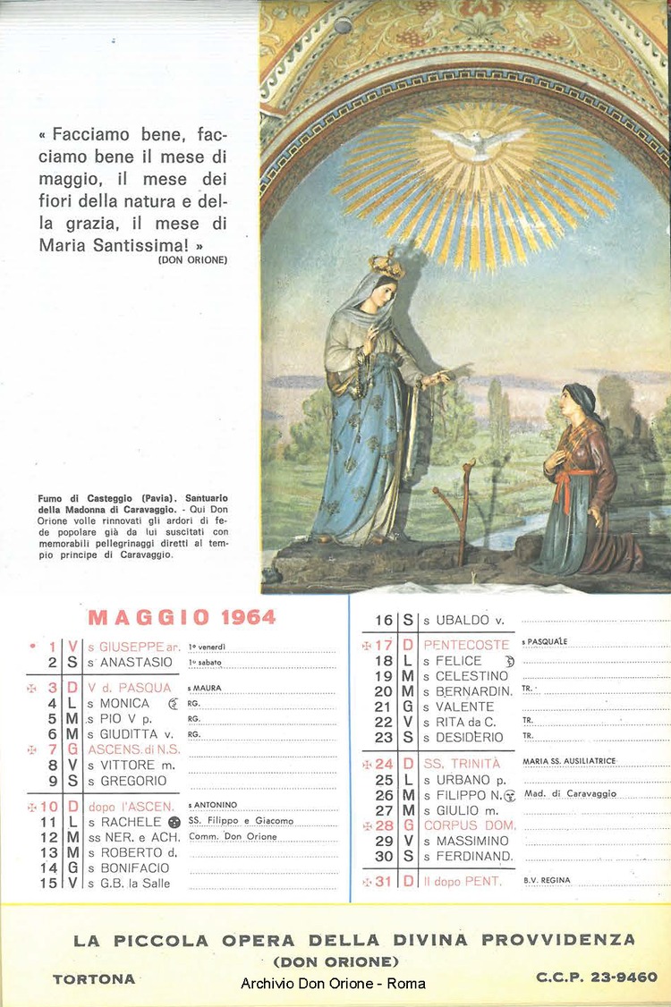 La piccola Opera della Divina Provvidenza, 58, 22, 01-11-1963 calendario, pagina 7
