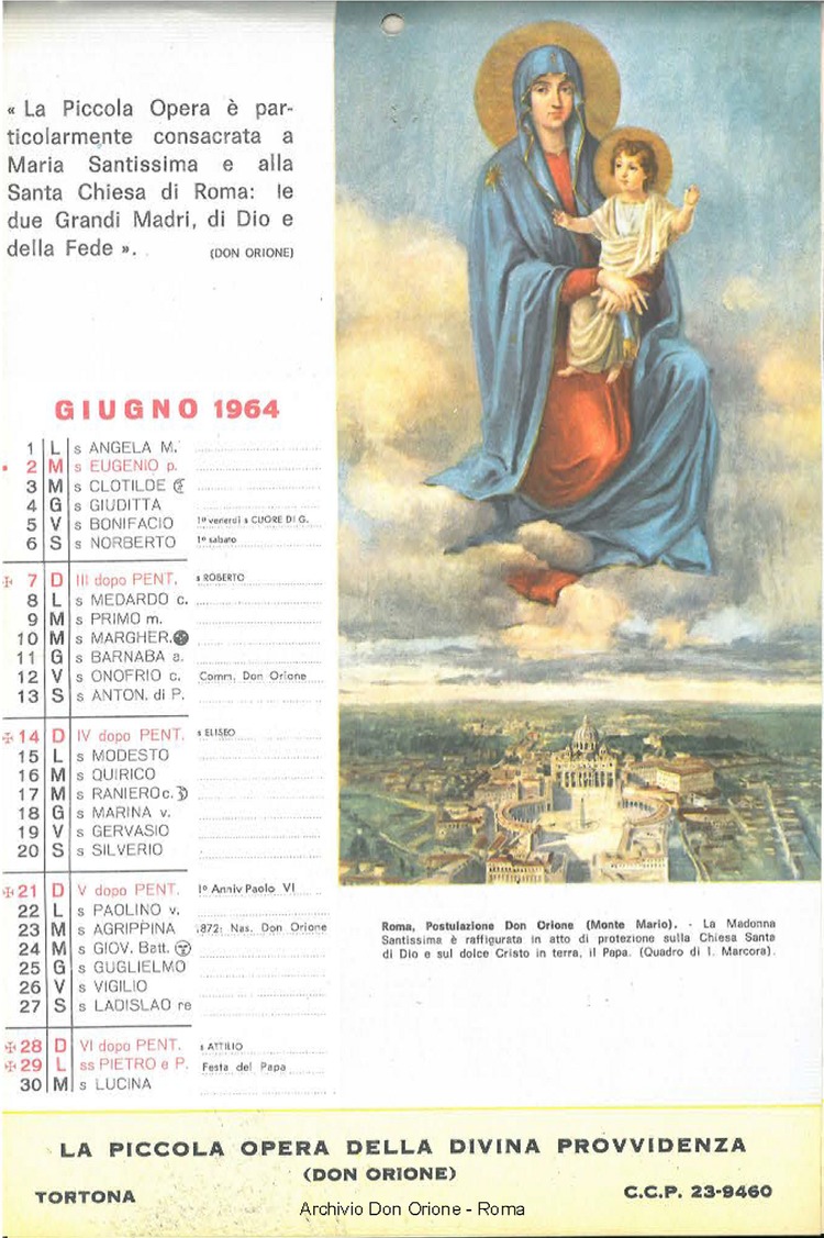 La piccola Opera della Divina Provvidenza, 58, 22, 01-11-1963 calendario, pagina 8