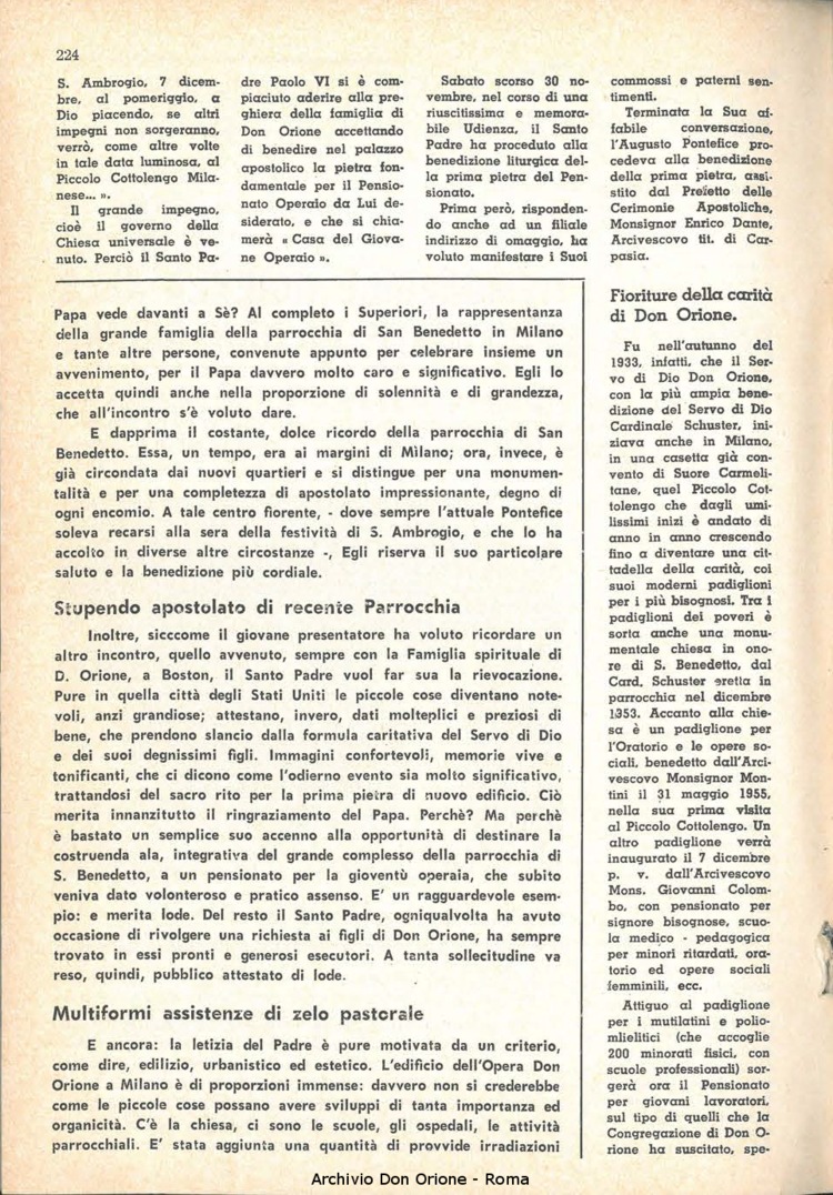 La piccola Opera della Divina Provvidenza, 58, 23, 01-12-1963, pagina 4