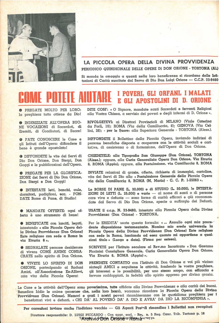 La piccola Opera della Divina Provvidenza, 58, 23, 01-12-1963, pagina 20