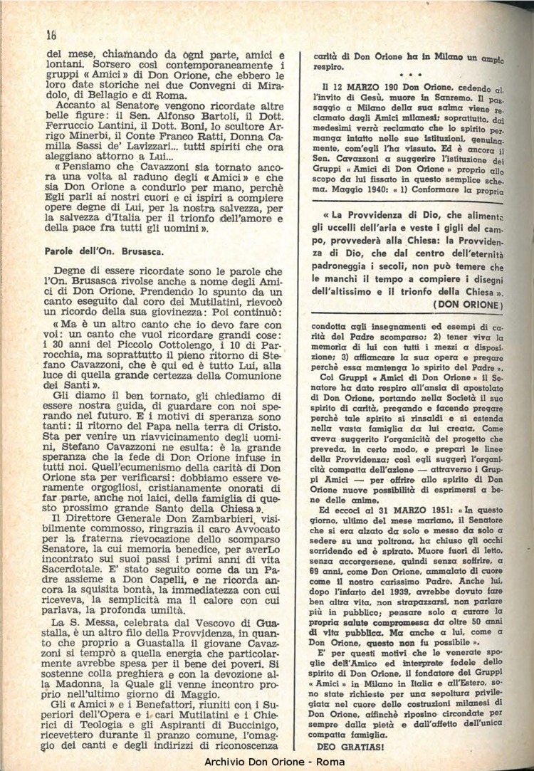 La piccola Opera della Divina Provvidenza, 59, 02, 15-01-1964, pagina 16