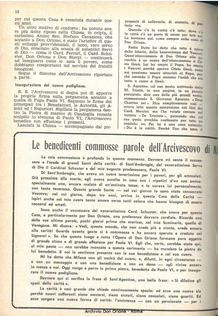 La piccola Opera della Divina Provvidenza, 59, 02, 15-01-1964, pagina 18
