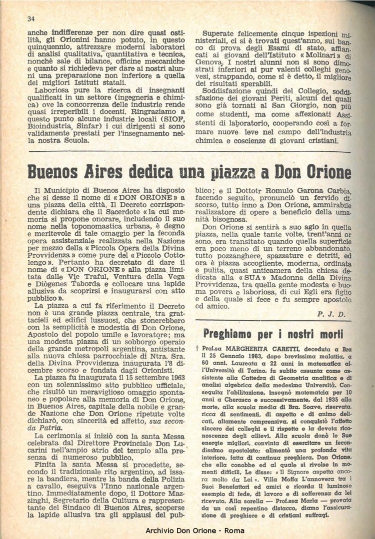 La piccola Opera della Divina Provvidenza, 59, 02, 15-01-1964, pagina 34