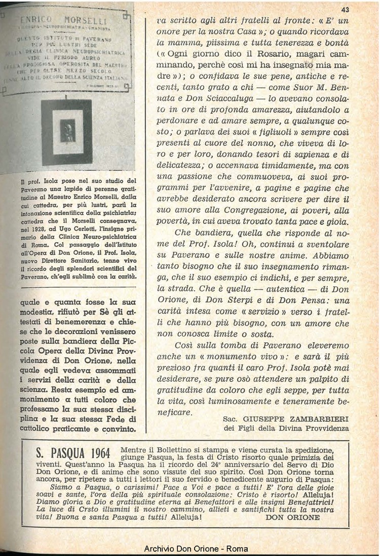 La piccola Opera della Divina Provvidenza, 59, 05, 01-03-1964, pagina 7