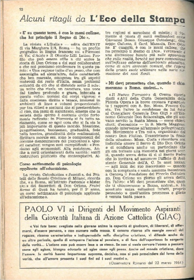 La piccola Opera della Divina Provvidenza, 59, 07, 01-04-1964, pagina 16