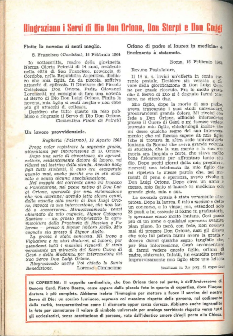 La piccola Opera della Divina Provvidenza, 59, 07, 01-04-1964, pagina 22