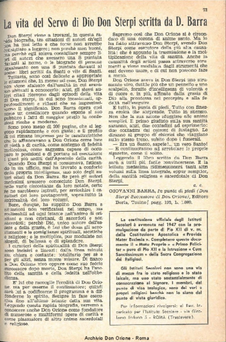 La piccola Opera della Divina Provvidenza, 59, 07, 01-04-1964, pagina 35