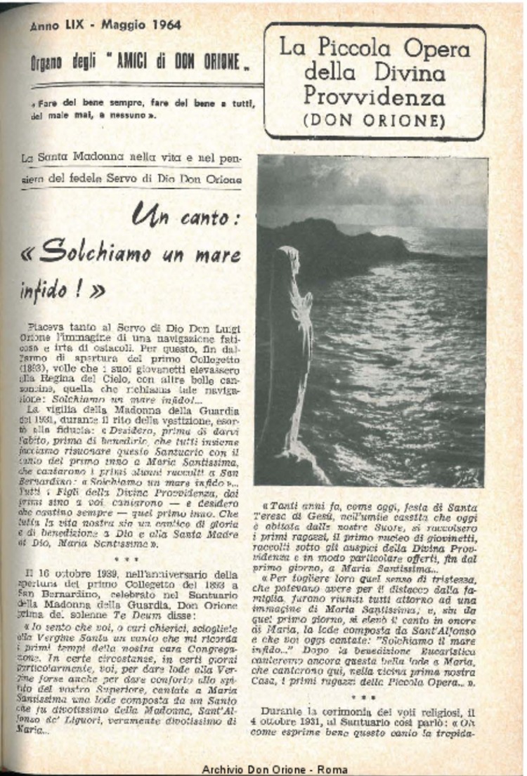 La piccola Opera della Divina Provvidenza, 59, 09, 01-05-1964, pagina 3