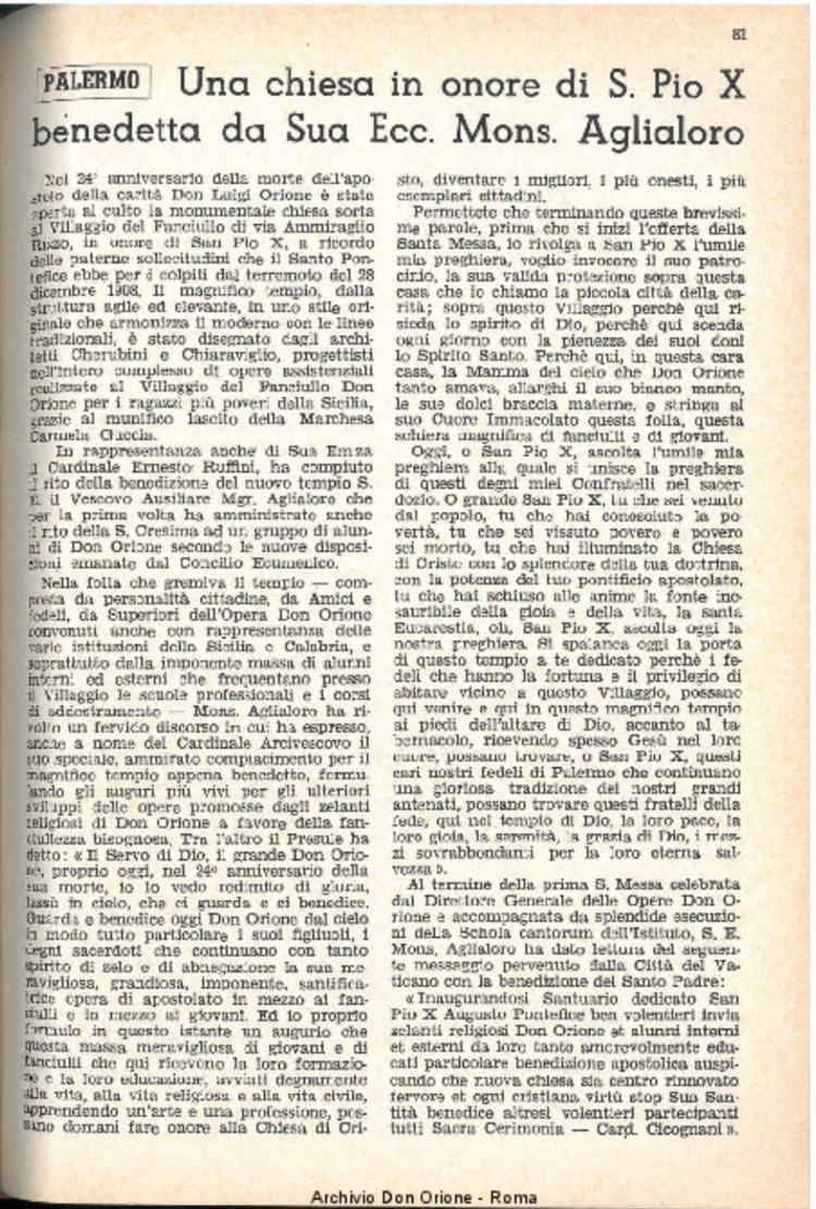 La piccola Opera della Divina Provvidenza, 59, 09, 01-05-1964, pagina 5