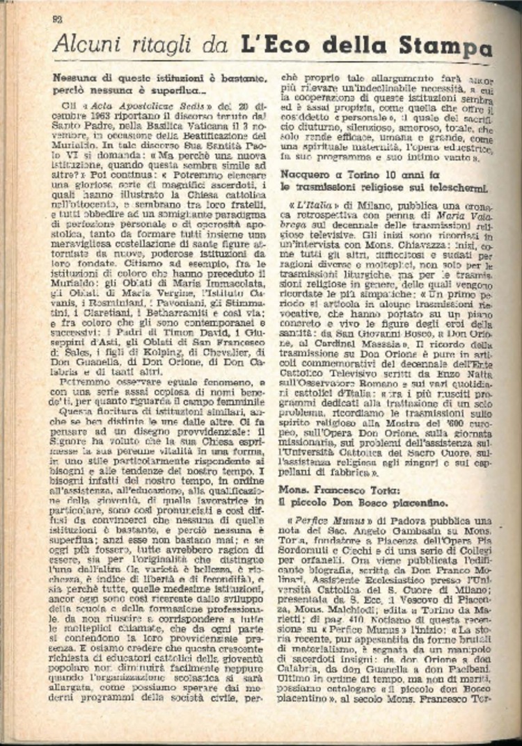 La piccola Opera della Divina Provvidenza, 59, 09, 01-05-1964, pagina 16