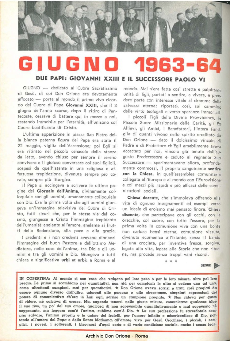 La piccola Opera della Divina Provvidenza, 59, 11, 01-06-1964, pagina 2