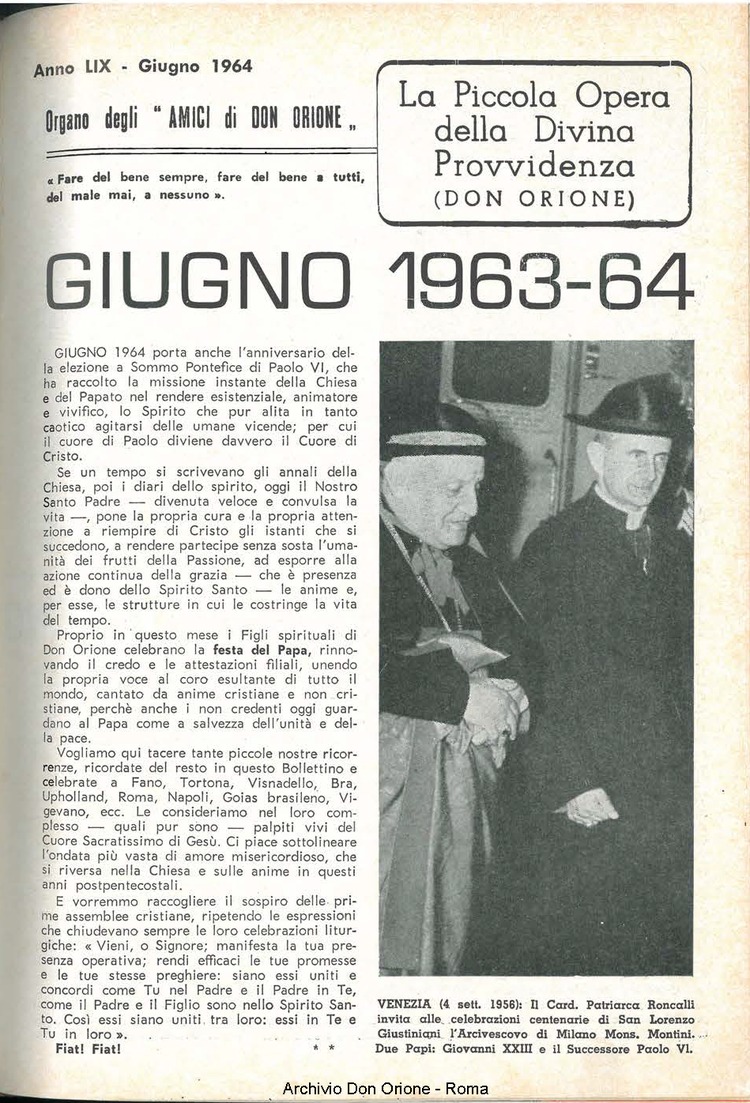 La piccola Opera della Divina Provvidenza, 59, 11, 01-06-1964, pagina 3
