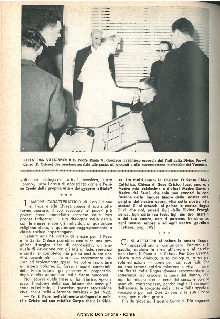 La piccola Opera della Divina Provvidenza, 59, 18, 15-09-1964, pagina 4