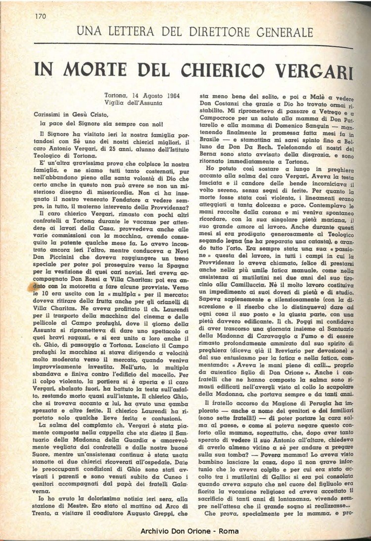 La piccola Opera della Divina Provvidenza, 59, 18, 15-09-1964, pagina 14