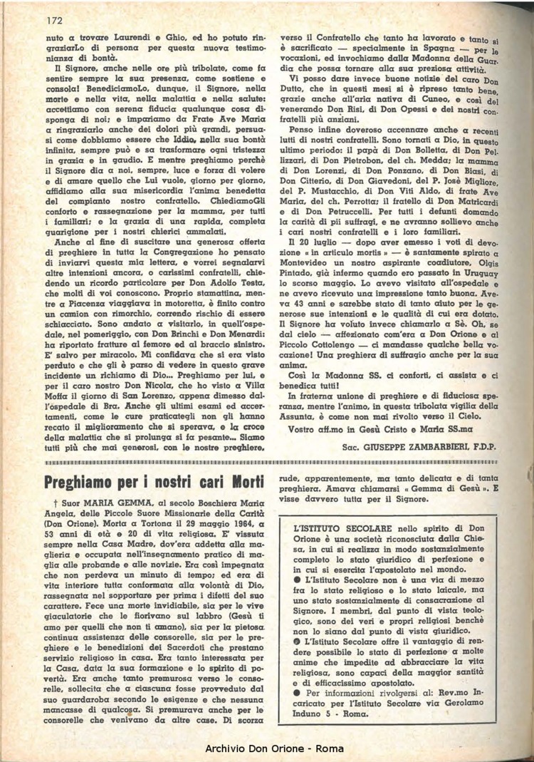 La piccola Opera della Divina Provvidenza, 59, 18, 15-09-1964, pagina 16