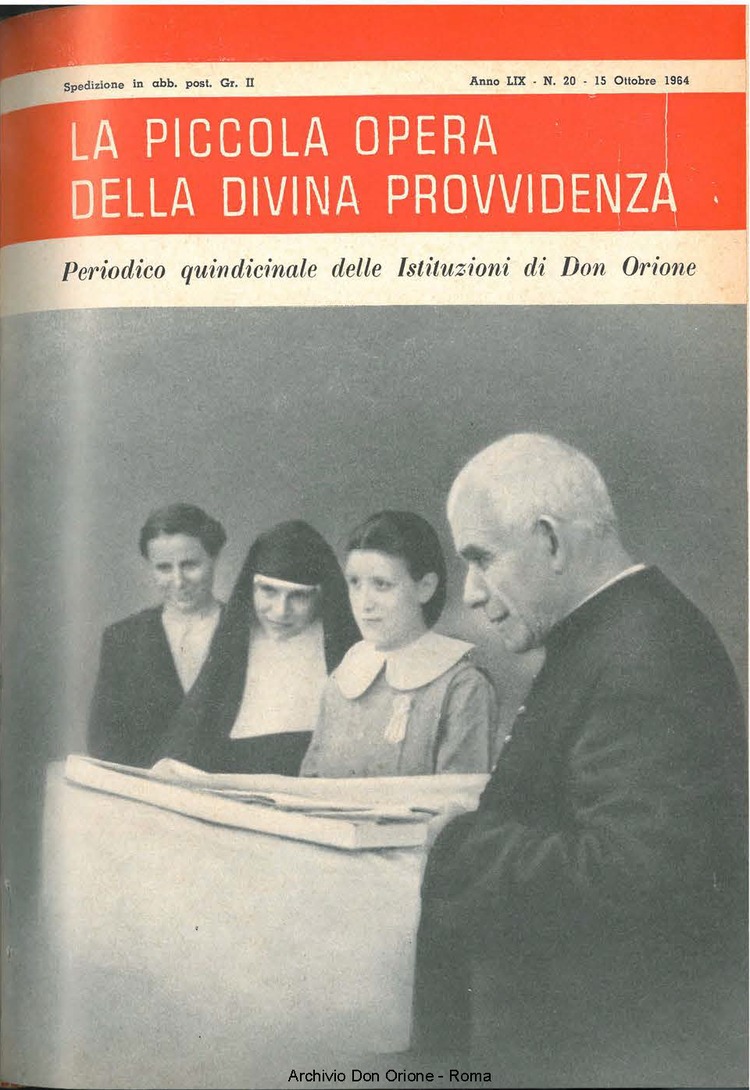 La piccola Opera della Divina Provvidenza, 59, 20, 15-10-1964, pagina 1