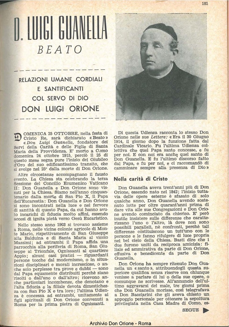 La piccola Opera della Divina Provvidenza, 59, 20, 15-10-1964, pagina 5