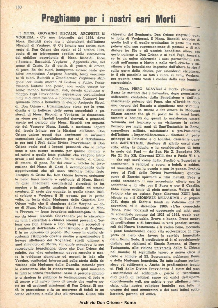 La piccola Opera della Divina Provvidenza, 59, 20, 15-10-1964, pagina 12