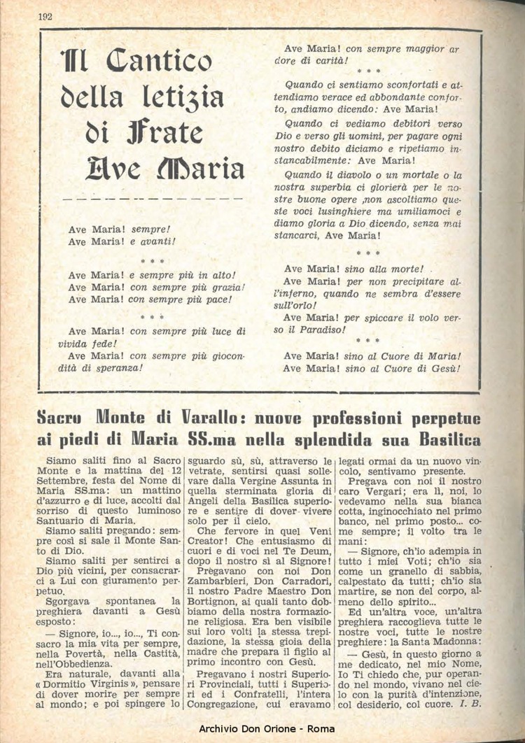 La piccola Opera della Divina Provvidenza, 59, 20, 15-10-1964, pagina 16