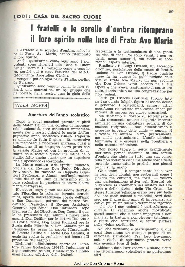 La piccola Opera della Divina Provvidenza, 59, 22, 15-11-1964, pagina 13