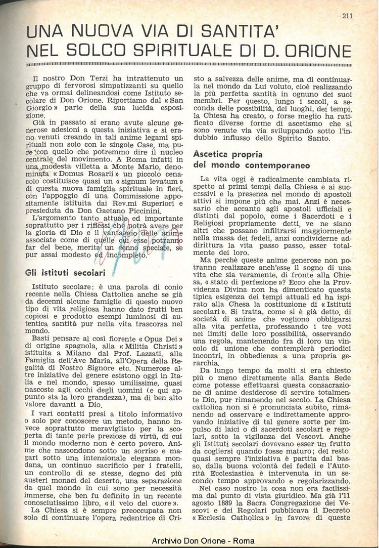 La piccola Opera della Divina Provvidenza, 59, 22, 15-11-1964, pagina 15
