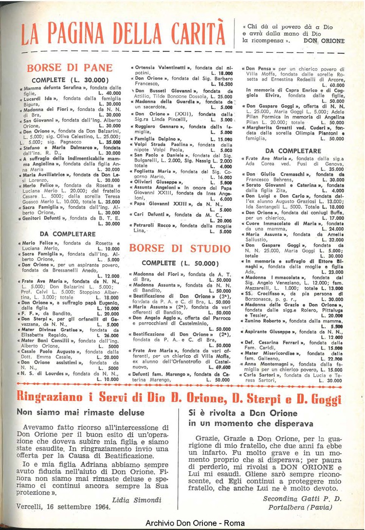 La piccola Opera della Divina Provvidenza, 59, 22, 15-11-1964, pagina 19