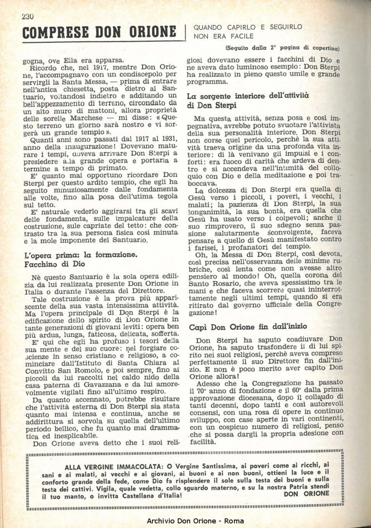 La piccola Opera della Divina Provvidenza, 59, 24, 15-12-1964, pagina 14