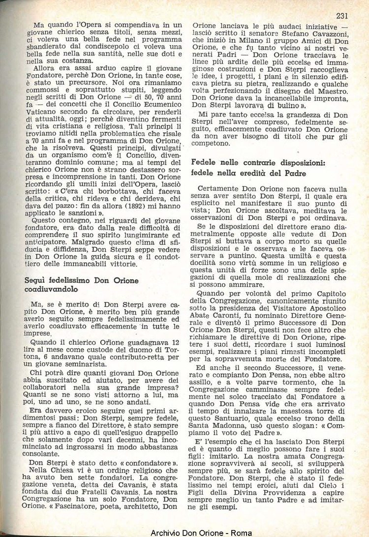 La piccola Opera della Divina Provvidenza, 59, 24, 15-12-1964, pagina 15