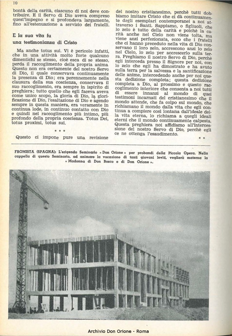 La piccola Opera della Divina Provvidenza, 60, 02, 15-01-1965, pagina 10