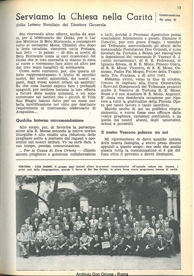 La piccola Opera della Divina Provvidenza, 60, 02, 15-01-1965, pagina 13