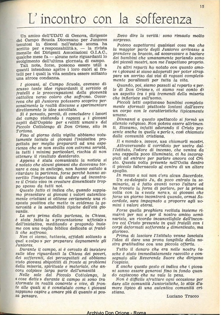 La piccola Opera della Divina Provvidenza, 60, 02, 15-01-1965, pagina 15