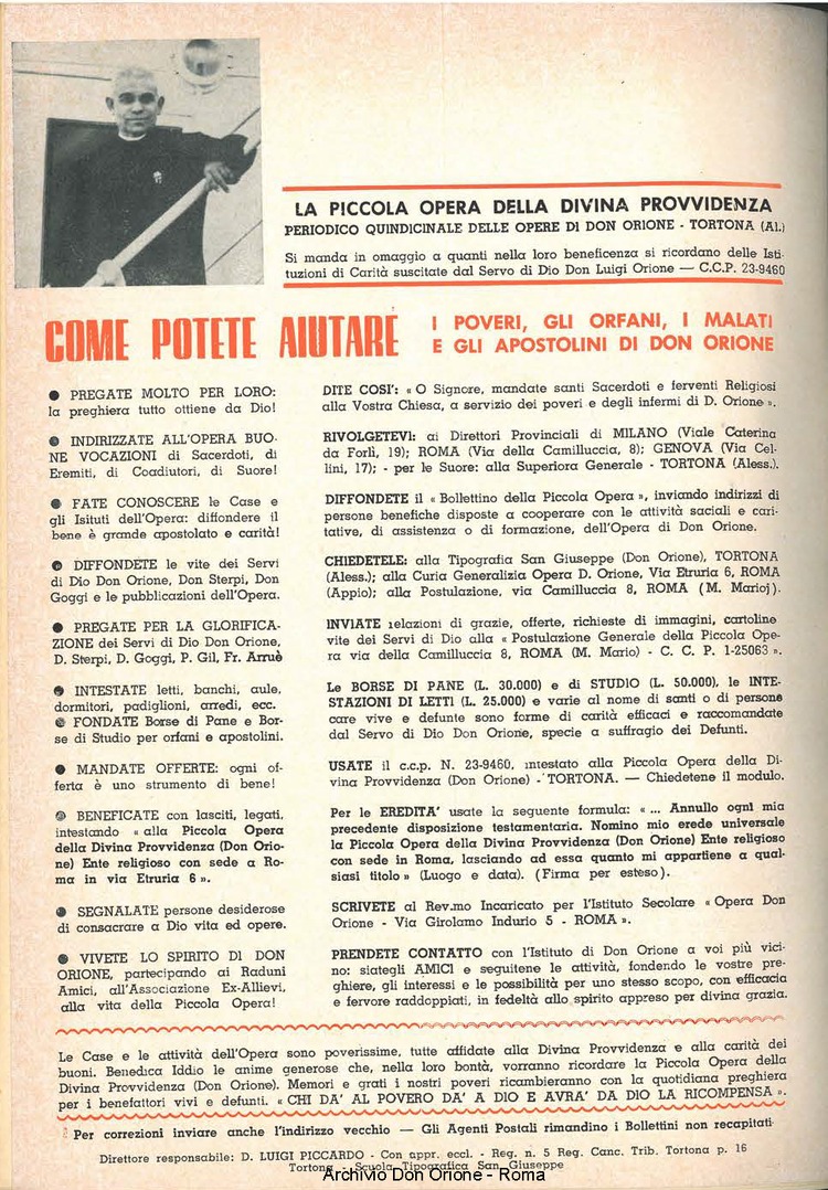 La piccola Opera della Divina Provvidenza, 60, 04, 15-02-1965, pagina 18