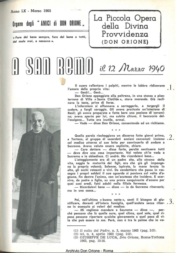La piccola Opera della Divina Provvidenza, 60, 05, 01-03-1965, pagina 3