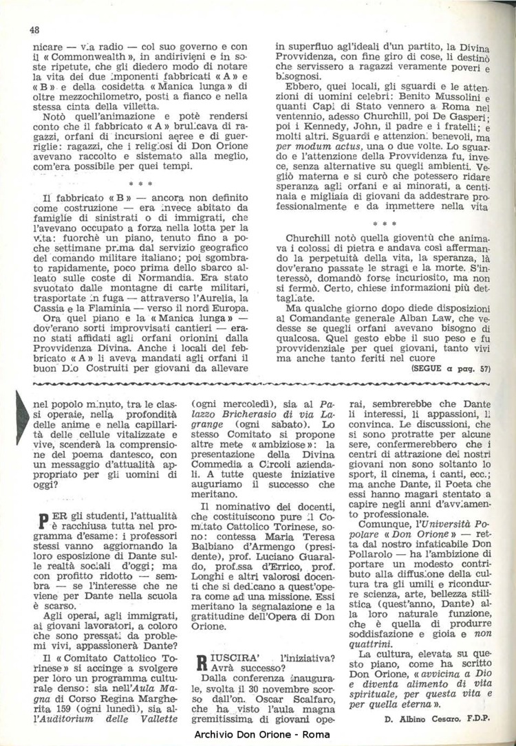 La piccola Opera della Divina Provvidenza, 60, 05, 01-03-1965, pagina 8