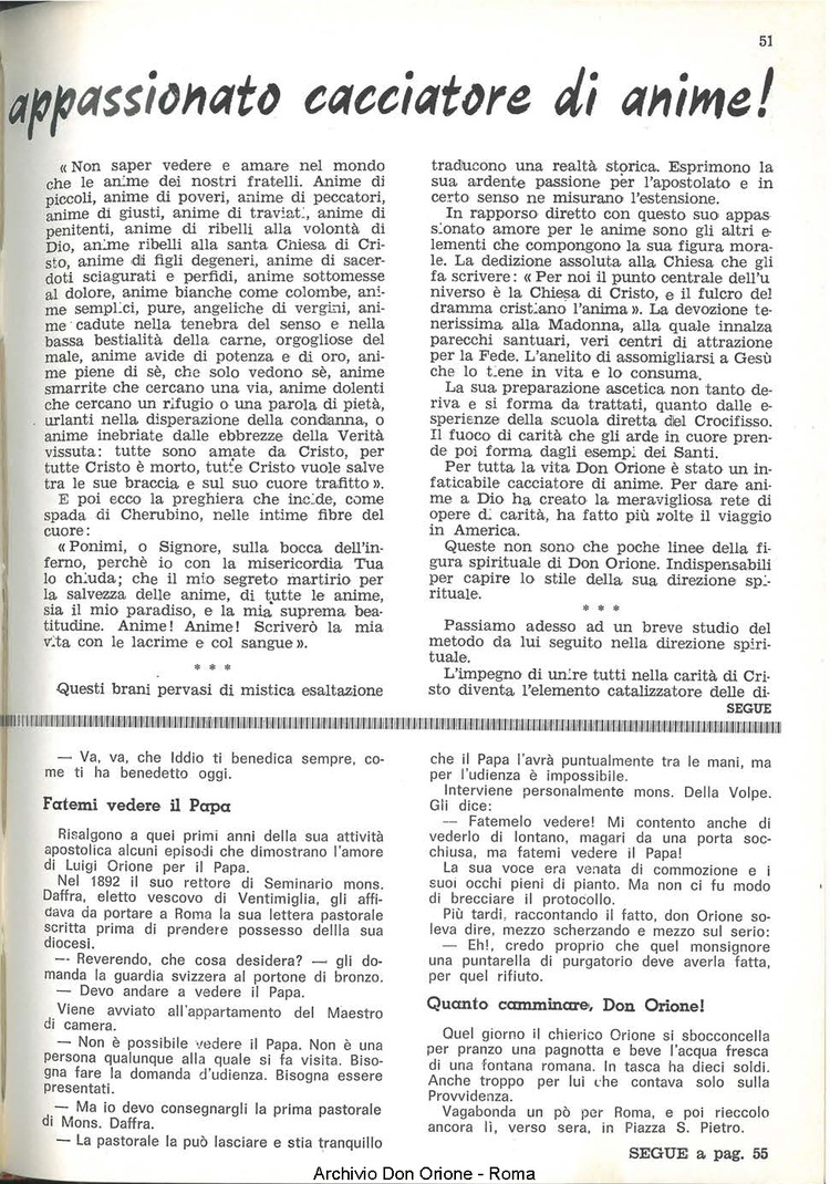 La piccola Opera della Divina Provvidenza, 60, 05, 01-03-1965, pagina 11