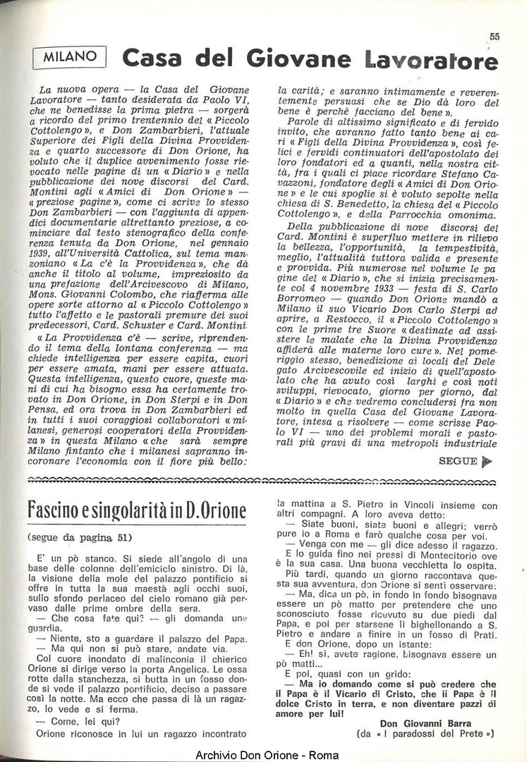 La piccola Opera della Divina Provvidenza, 60, 05, 01-03-1965, pagina 15
