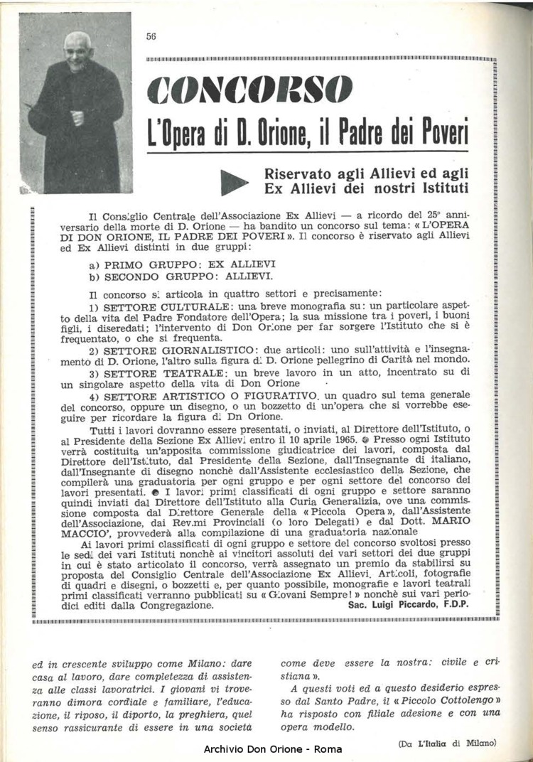 La piccola Opera della Divina Provvidenza, 60, 05, 01-03-1965, pagina 16