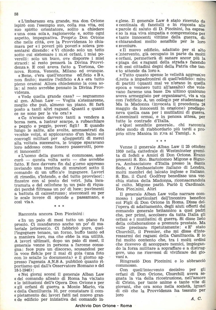 La piccola Opera della Divina Provvidenza, 60, 05, 01-03-1965, pagina 18