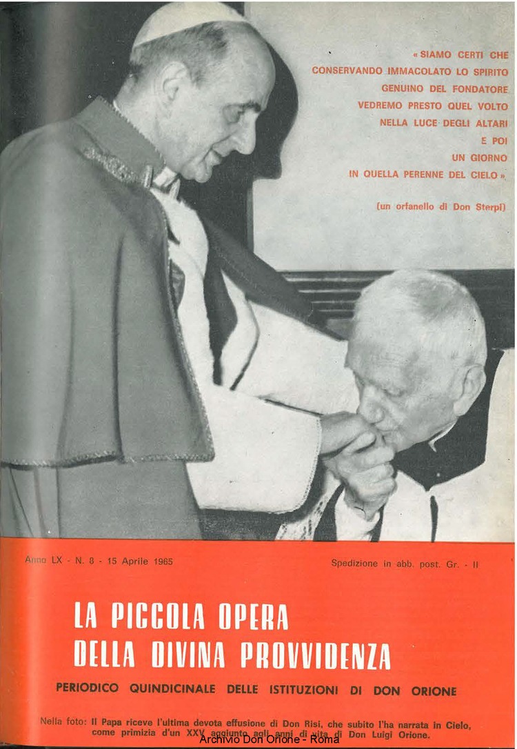La piccola Opera della Divina Provvidenza, 60, 08, 15-04-1965, pagina 1
