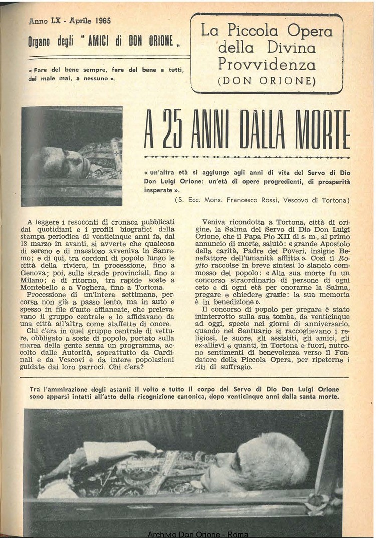 La piccola Opera della Divina Provvidenza, 60, 08, 15-04-1965, pagina 5