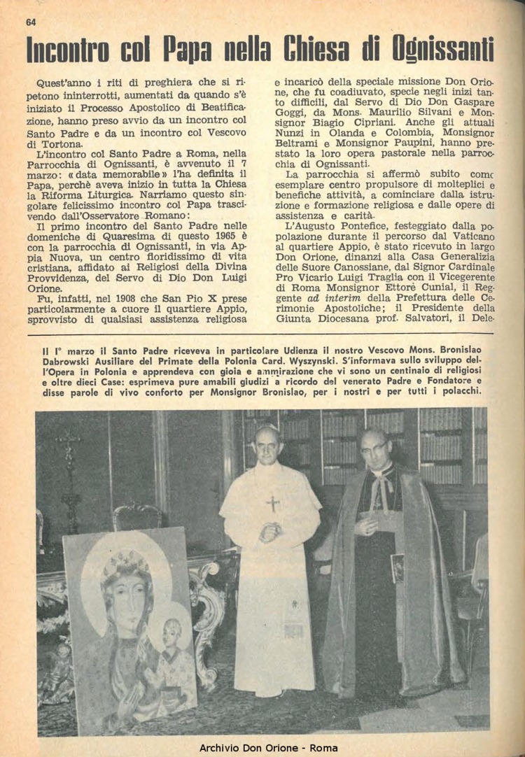 La piccola Opera della Divina Provvidenza, 60, 08, 15-04-1965, pagina 6