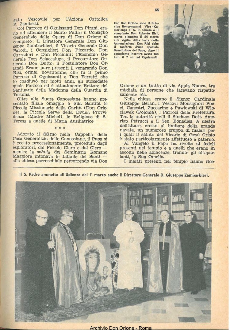 La piccola Opera della Divina Provvidenza, 60, 08, 15-04-1965, pagina 7