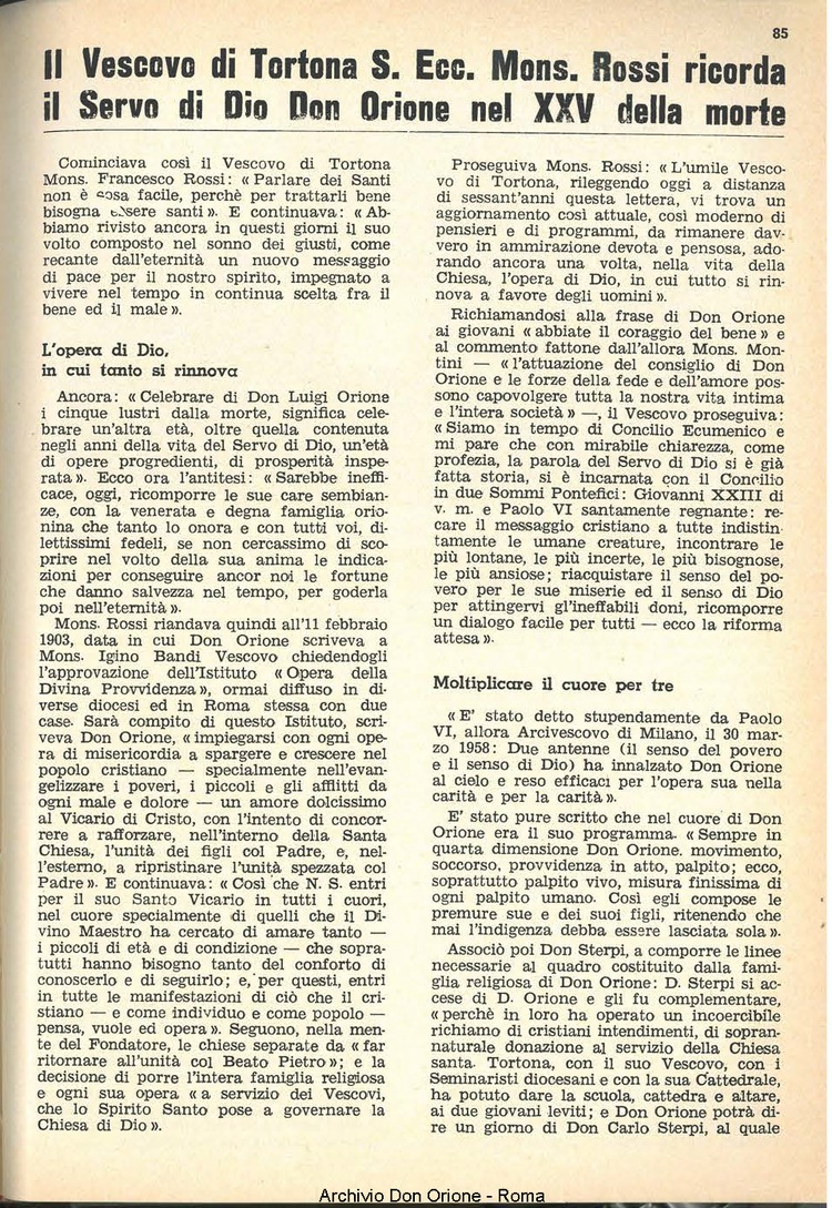 La piccola Opera della Divina Provvidenza, 60, 08, 15-04-1965, pagina 27