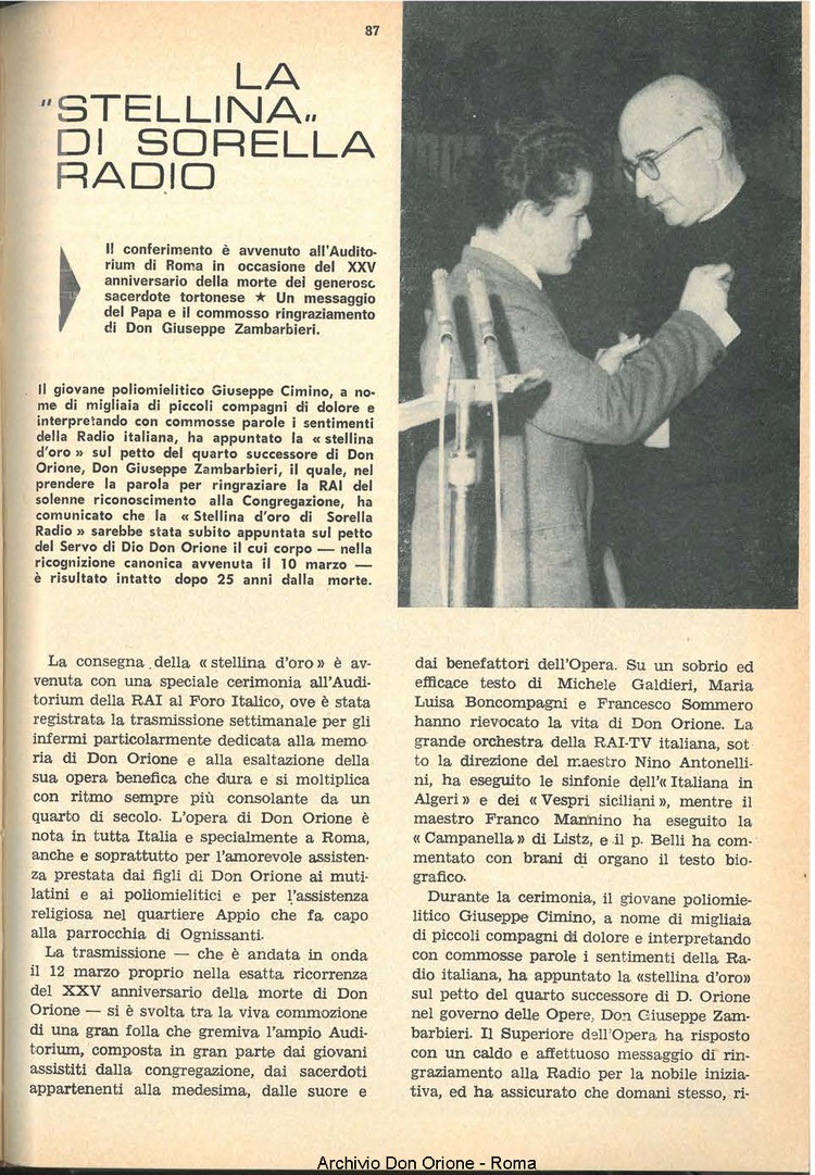 La piccola Opera della Divina Provvidenza, 60, 08, 15-04-1965, pagina 29