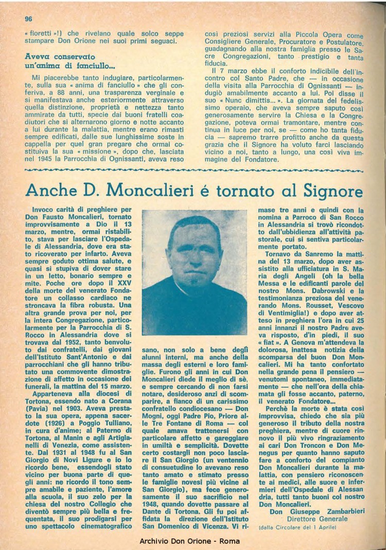 La piccola Opera della Divina Provvidenza, 60, 08, 15-04-1965, pagina 38